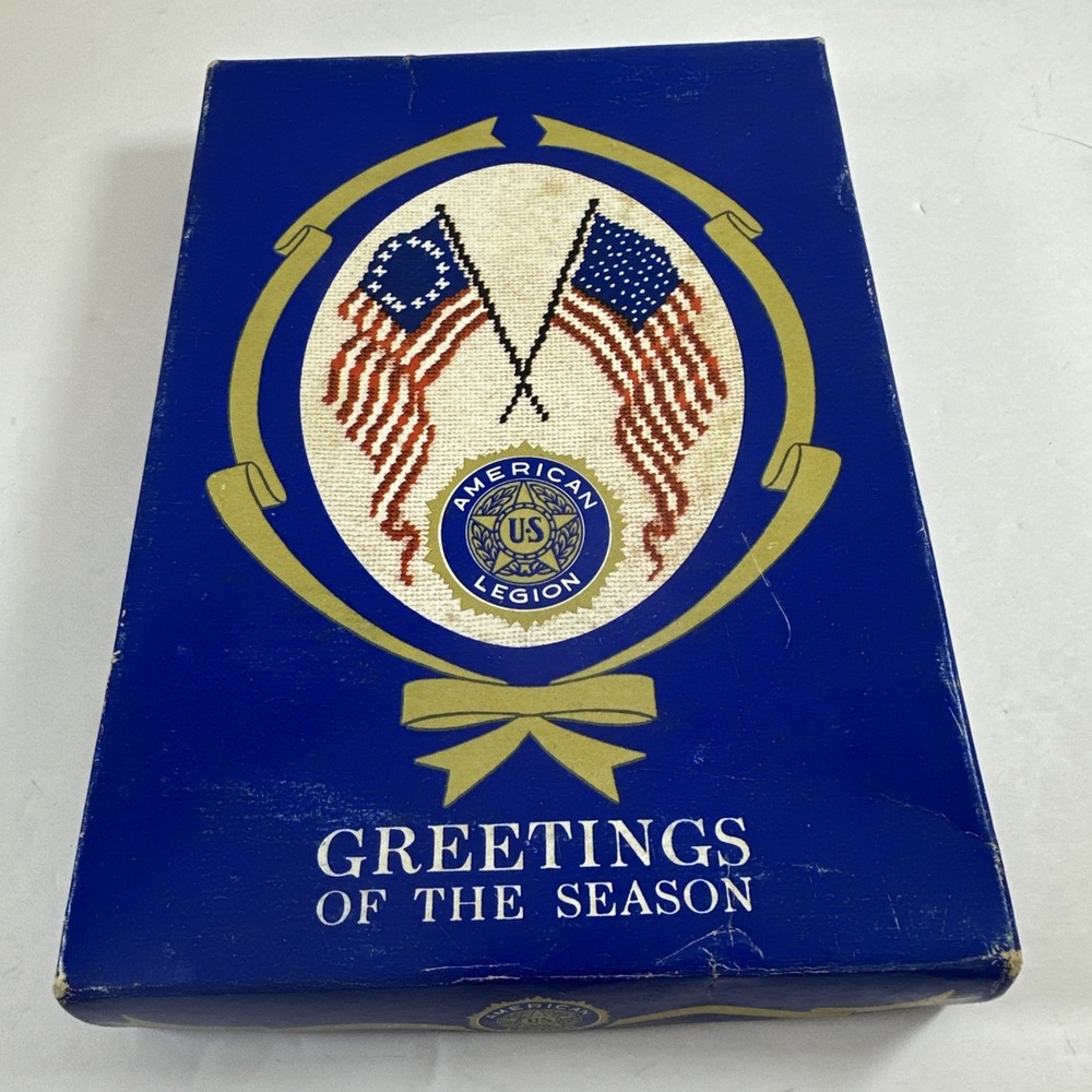 Vintage American Legion Greetings Of The Season Card Box Box Only